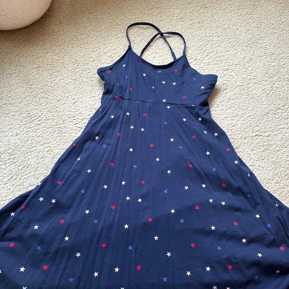 Navy Blue Starry Kids Dress